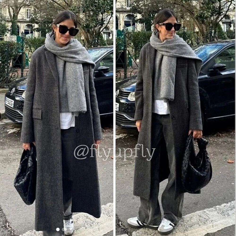 Zara 100% Wool Menswear Style Coat Size XS/S